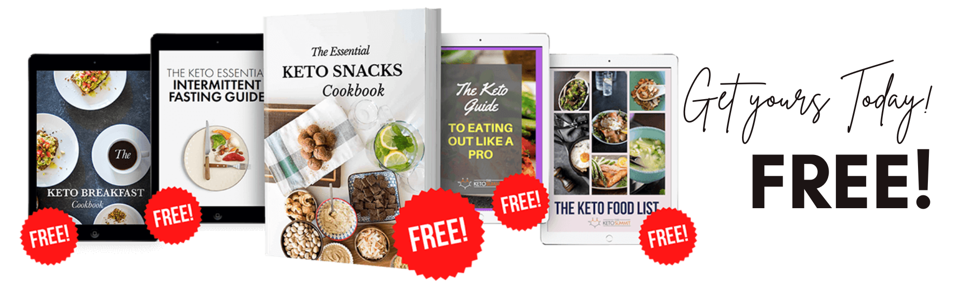 Keto Cookbook Offer page